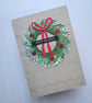 Textured Christmas wreath card - Image 4