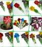 Fused Glass Plant Stake Flower Houseplant or Garden Decoration - Image 3
