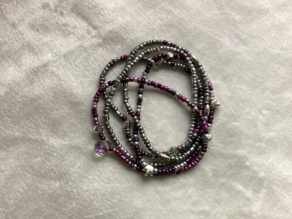 Stretched bracelets, build up bracelets, mix bracelets.