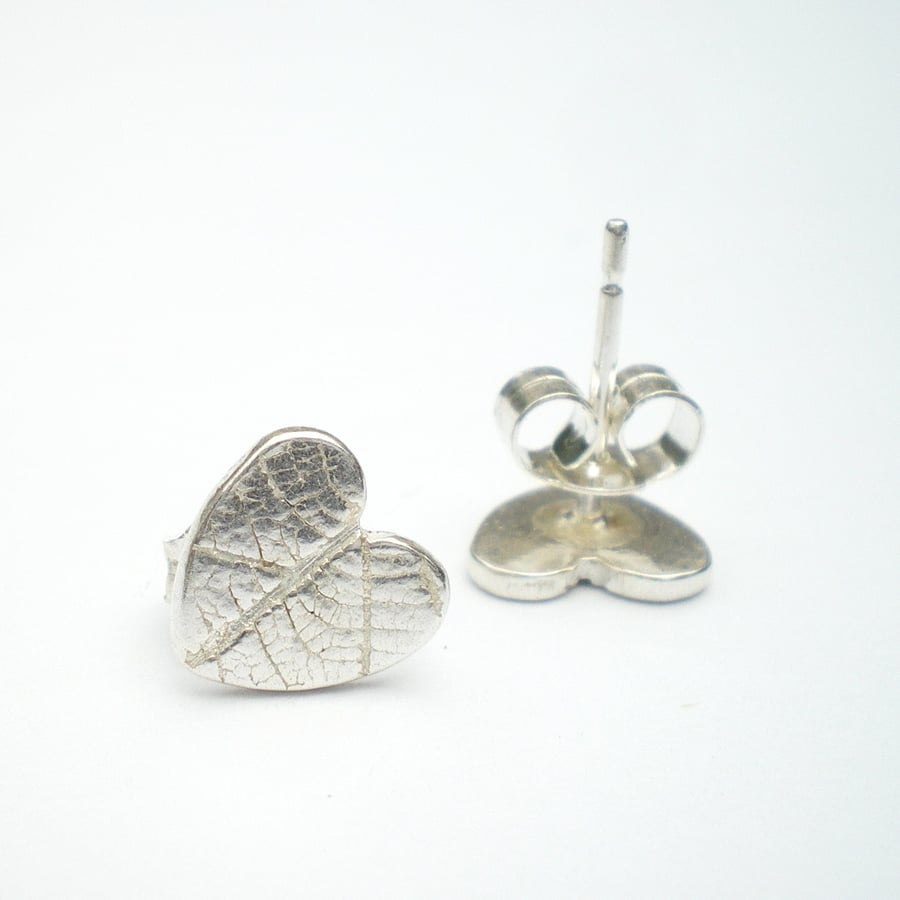 Autumn Leaves, Tiny Silver Leaf Studs