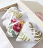 SET OF 3 LAVENDER BAGS - HEART SHAPED HAND EMBROIDERED - Image 2