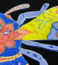 The Sunlit Bee - Handmade Textiles Statement Necklace - Image 10