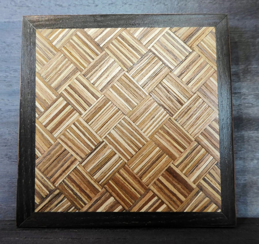 wood veneer coaster
