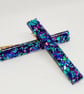 Blue Purple Spotty Hair Clips - Image 2