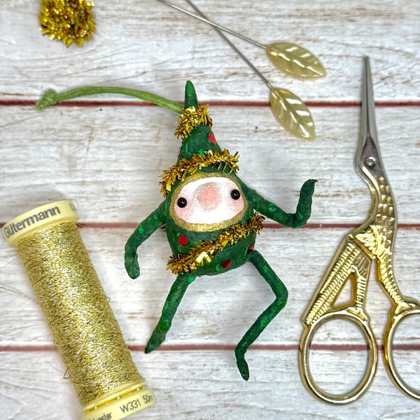 Spun Cotton Christmas Tree Elf 2