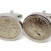 1955 Sixpence Coin Cufflinks Mens 60th Birthday Gift  Present Anniversary