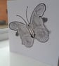 Open mono butterfly card - Image 1