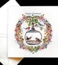 A Luxury Christmas Garden Bird Garland – Handmade Card  - Image 2