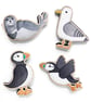 Seagull Fridge Magnet - Maple Wood Magnet - Seaside Kitchen Coastal Decor - Image 4