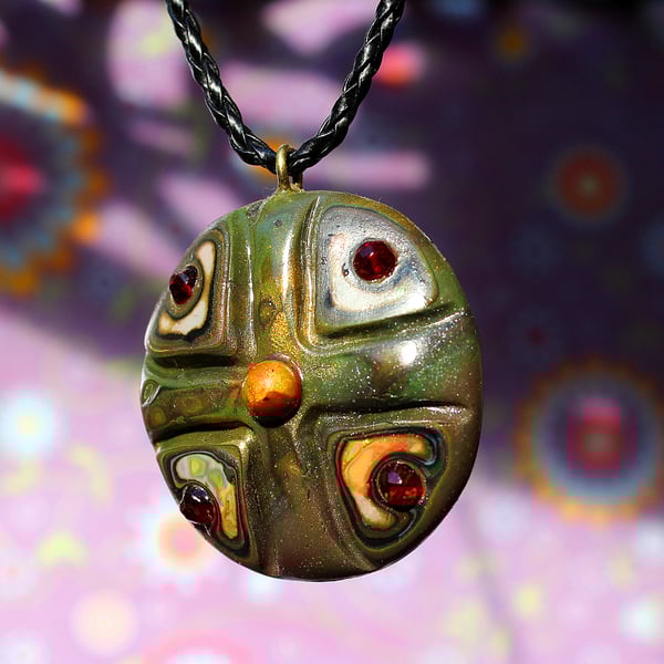 Celtic Style Pendant - Artisan Handmade Celtic Cross Medallion