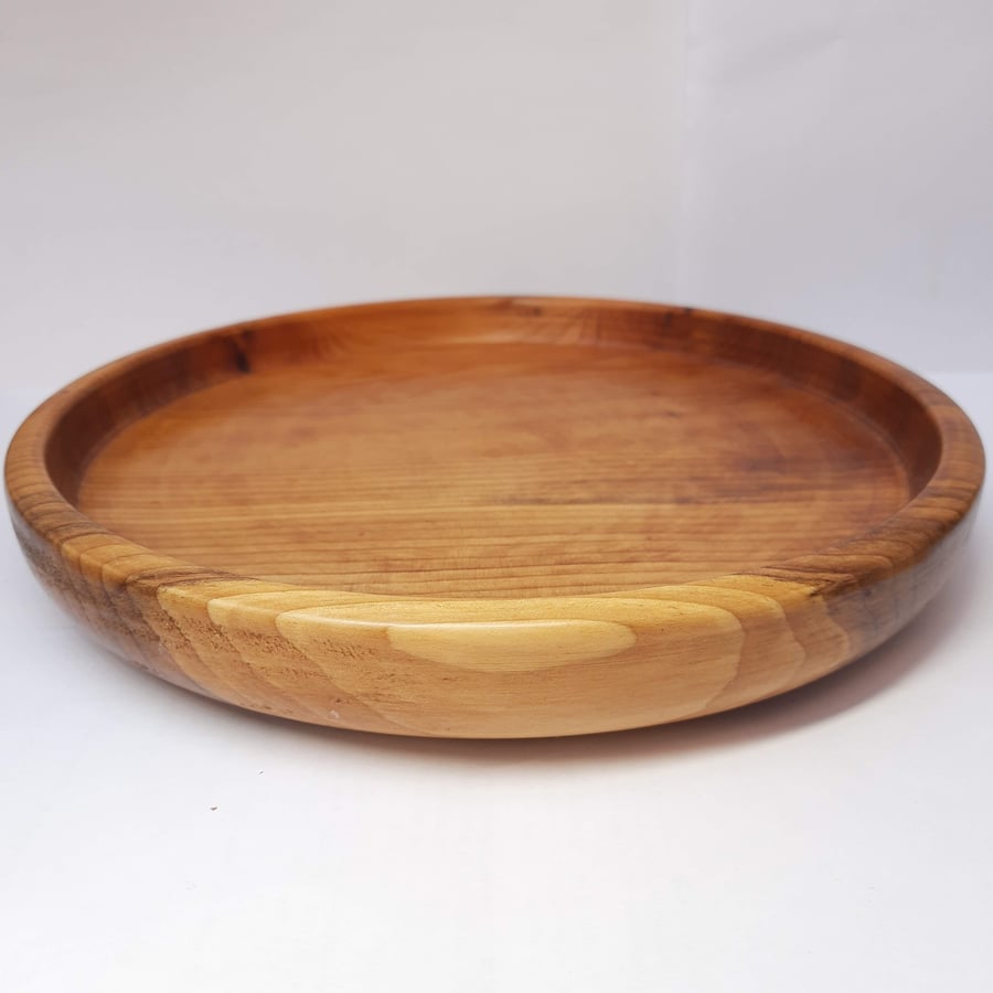 Large Yew Platter - Handmade Woodturned - Free UK Delivery