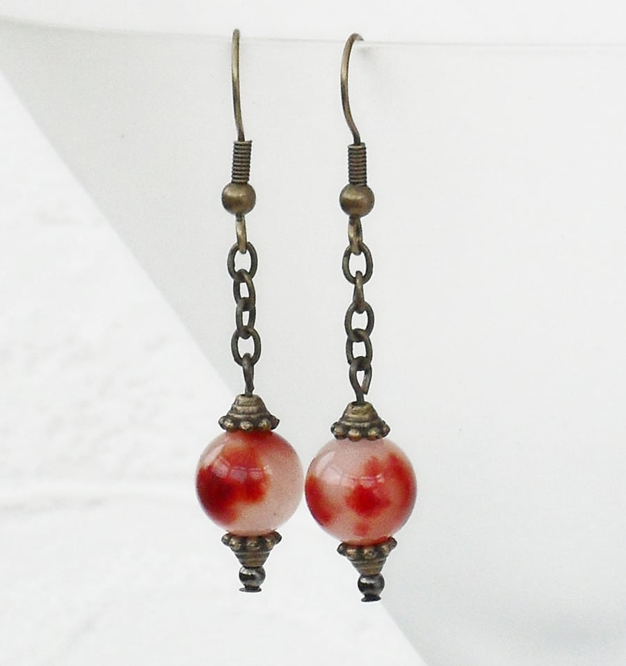 Kunzite earrings - vintage style 
