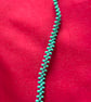 Handmade Turquoise Beaded Necklace, Aqua Blue Statement Jewellery - Image 4