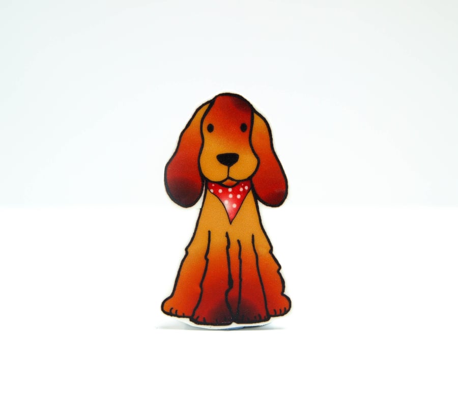 Chester the Cocker Spaniel Brooch