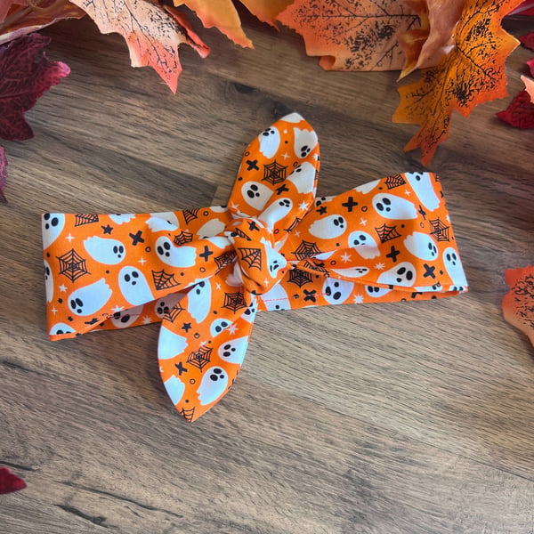 Handmade Dog Necktie - Ghosts