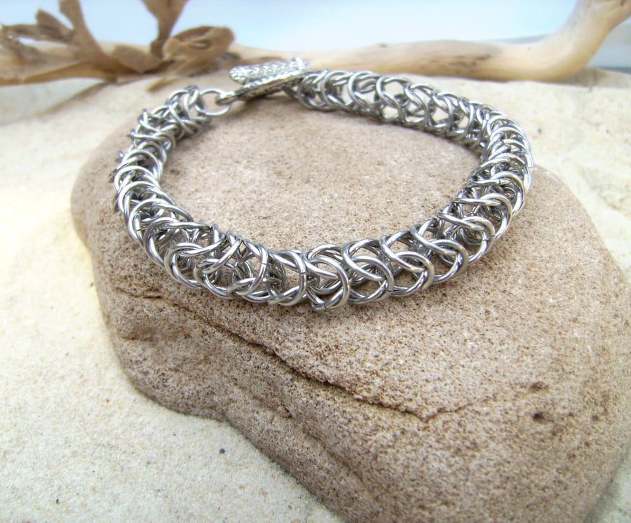  Medieval Style Chainmail Bracelet 