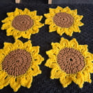 4 x Handmade Crochet Cup mats 