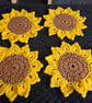 4 x Handmade Crochet Cup mats 