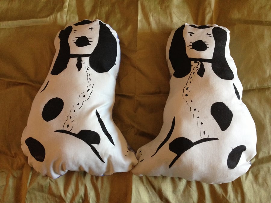 Pair of Chinese Dog Cushions