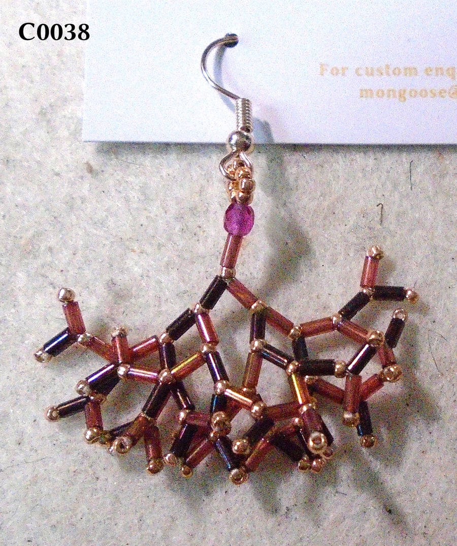 Fractal-style earrings (customisable)