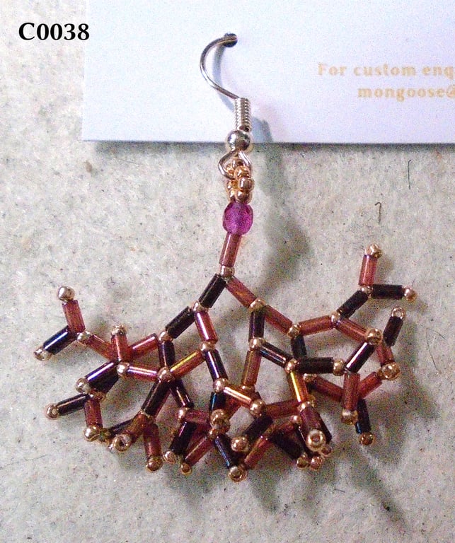 Fractal-style earrings (customisable)