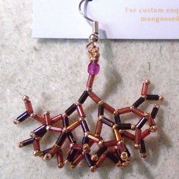 Fractal-style earrings (customisable)