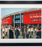 St Helens. Framed & Unframed Saints Fine Art Print, Rugby Club, Stadium Gift