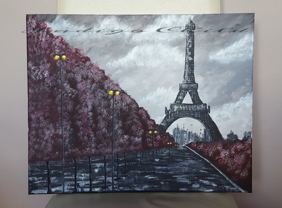 Art Painting Rainy Paris Painting