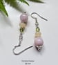 Pink Kunzite, Wello Opal & Peridot Hand Made Sterling Silver Earrings  - Image 6