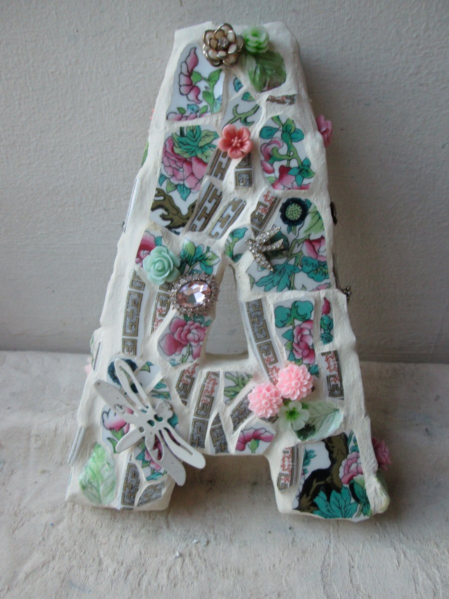 Mosaic Letter A Folksy