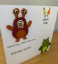  Monsterous Birthday Card Handmade Papercraft Design - Image 3