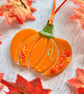 Fused Glass Pumpkin - Image 2