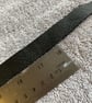 Black Leather Choker with 2 Spikes and 3 Clear-White Gemstones  - Image 6