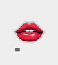 Funny Vinyl Sticker For Adults - Red Lips