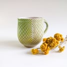 Ceramic Green Squares Mug 