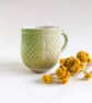Ceramic Green Squares Mug 
