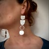 FORM Long Silver Earrings 