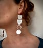 FORM Long Silver Earrings 
