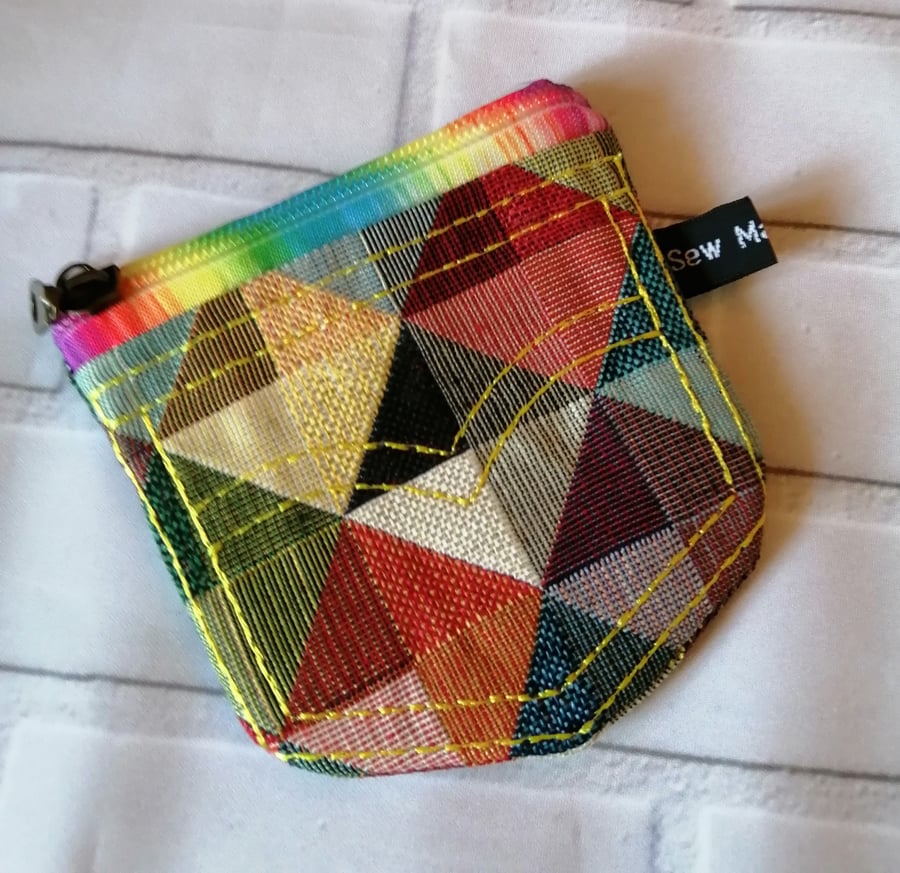 COLOURFUL JEANS POCKET DESIGN PURSE