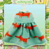 SALE ITEM - Turquoise Mr. Fox Dress