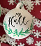 Personalised Ceramic Christmas Bauble, Christmas Tree Decoration 