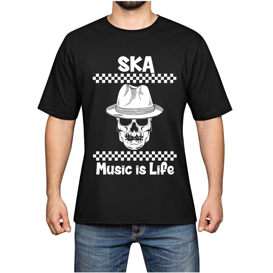 Ska T Shirt, Rudeboy T shirt, 2 Tone T shirt, ska music Cotton T shirt