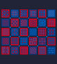 274B - 30 Tiles Patchwork Cross Stitch Pattern Red-Blue version (PDF Chart) - Image 2