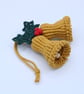 Macrame Christmas Bells, hanging bell decoration - Image 3