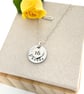 Silver 16th Birthday Name Age Keepsake Necklace