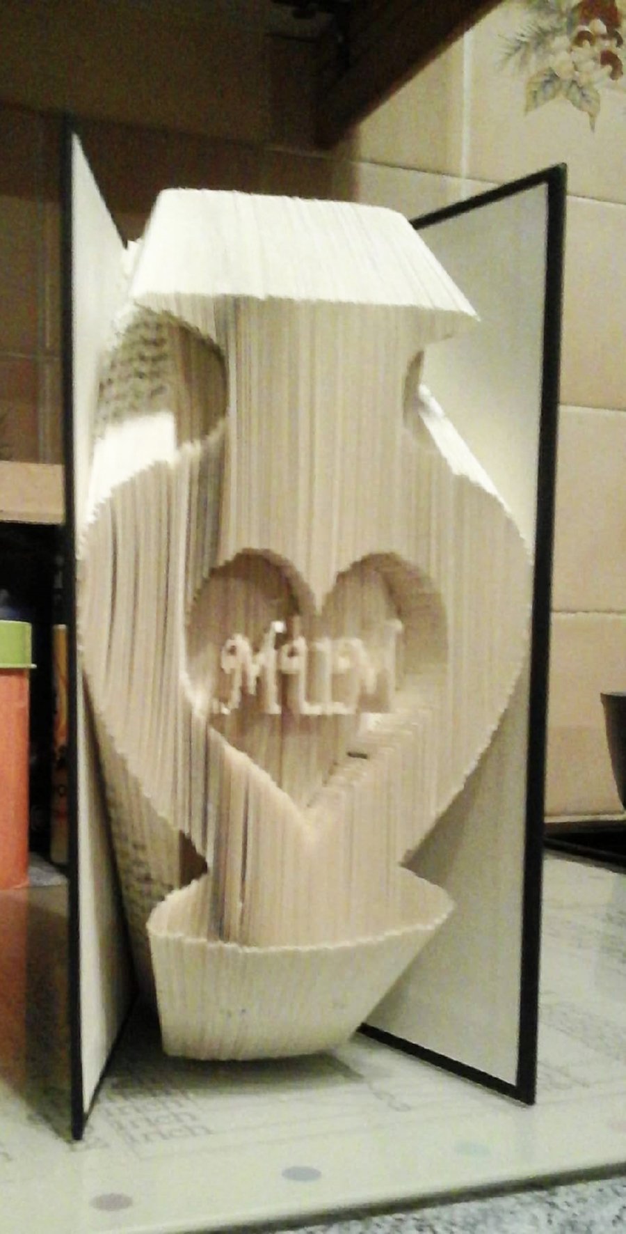 Vase with MUM, COMBI Book Folding Pattern - EMAILED PDF PATTERN