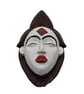African Punu mask fridgemagnet, hand painted tribal art decor, Gabon West Africa - Image 4