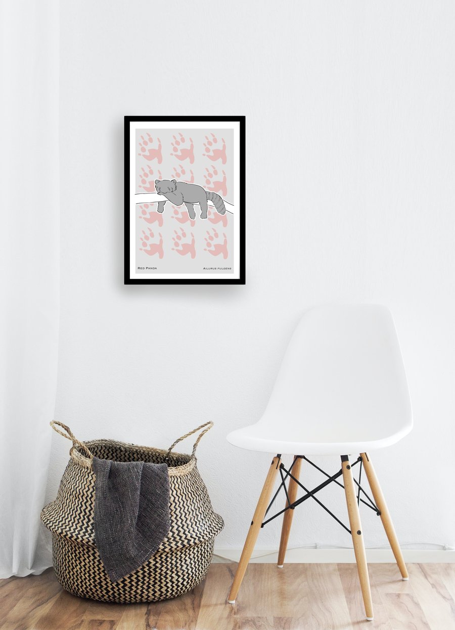 CLEARANCE - Red Panda - A5 Art Print