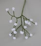 Gypsophila flower, single stem macrame, textile forever flower - Image 3