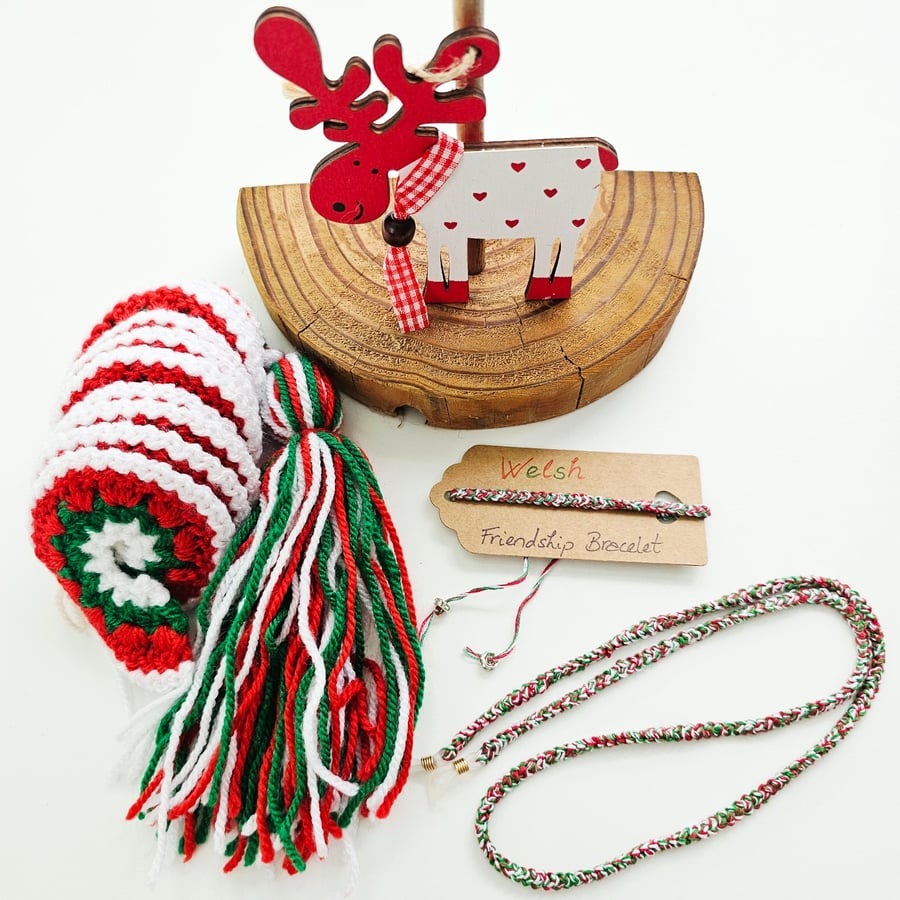 Welsh Cymreig Gift Set, Bracelet, Cord, and Spinner